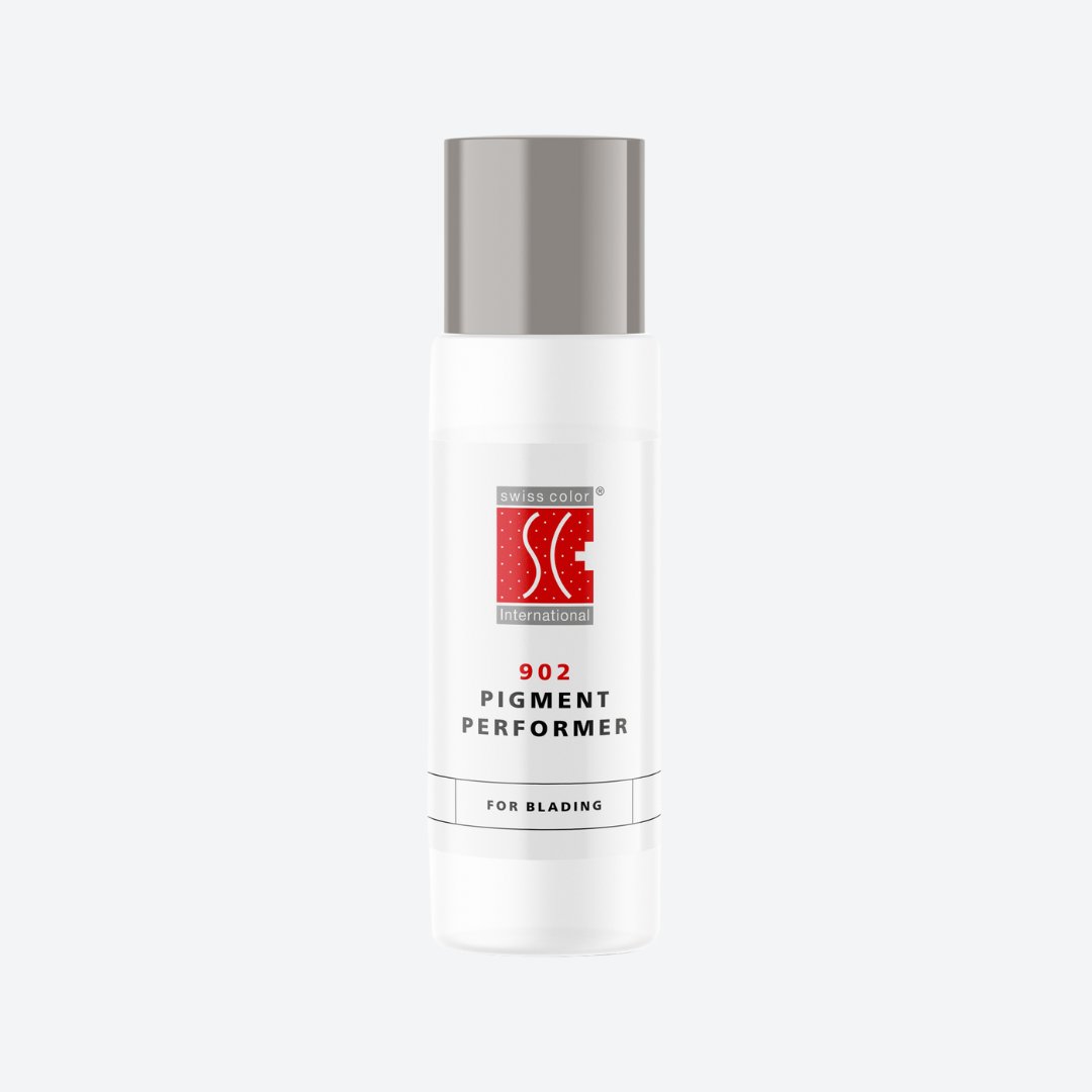 Flacone 902 Pigment Performer Swiss Color 15 ml – additivo per pigmenti PMU e Microblading, consistenza cremosa e controllata.
